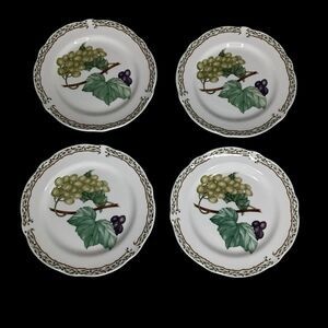 Noritake Royal Orchard Plates 6-3/4" Bread Butter Dessert Fruit 9416 Set Of 4
